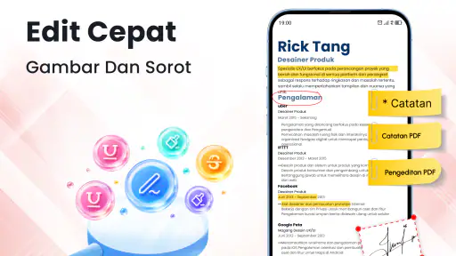 Pembaca PDF - Lihat, Edit