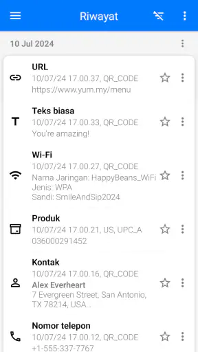 Pembaca QR & Kode Batang
