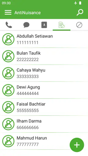 Pemblokir Nomor Telepon & SMS