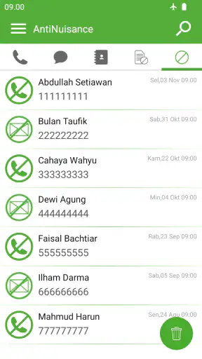 Pemblokir Nomor Telepon & SMS