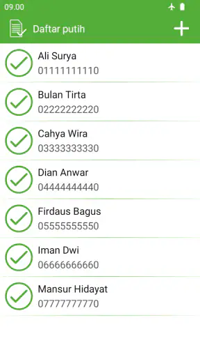 Pemblokir Nomor Telepon & SMS