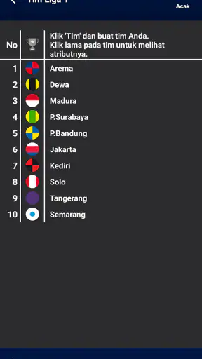 Pembuat Klasemen Liga Bola
