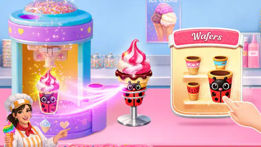 PembuatCupcake Kerucut Es Krim