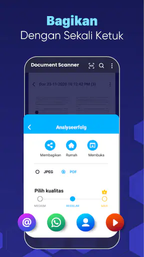 Pemindai Dokumen: Pindai PDF
