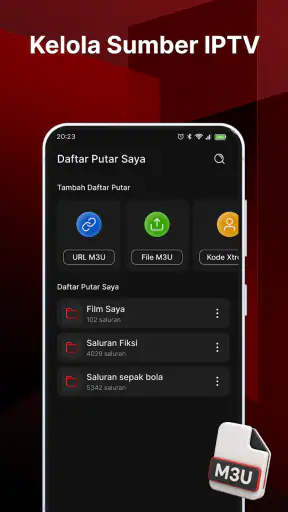 Pemutar Daftar IPTV Cerdas