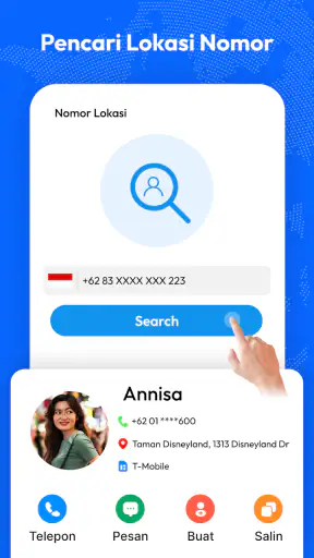 pencari lokasi Nomor