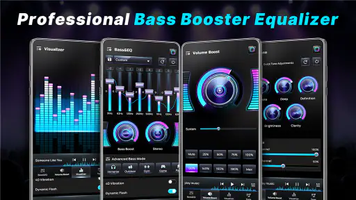 Penguat Bass: Equalizer Musik