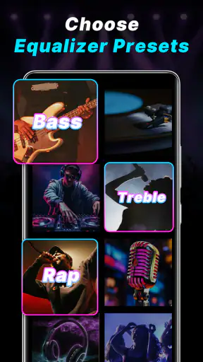 Penguat Bass: Equalizer Musik