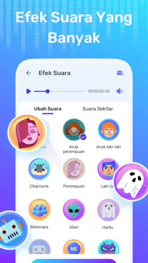 Pengubah Suara dengan Efek
