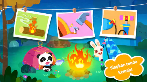 Perjalanan Kamping Panda Kecil