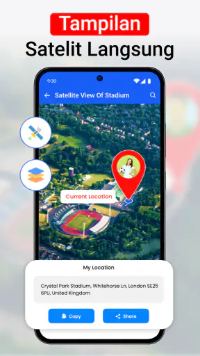 Peta Bumi GPS Satelit Langsung