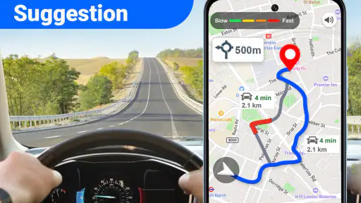 Peta GPS untuk Mengemudi