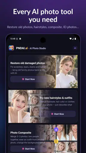 PND AI Edit, Pulihkan & Buat