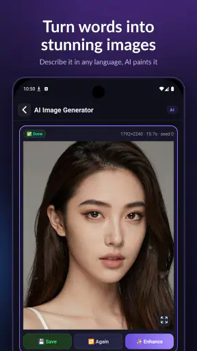 PND AI Edit, Pulihkan & Buat
