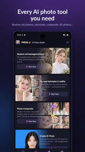 PND AI Edit, Pulihkan & Buat