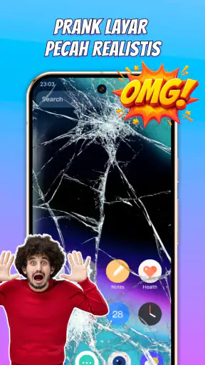 Prank Layar Pecah & Suara