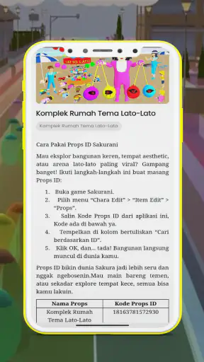 Props Id Sakura Lato Lato