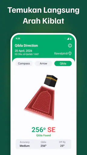 Qibla Finder: Kompas Kiblat