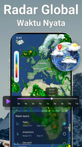 Radar Cuaca, Radar Langsung