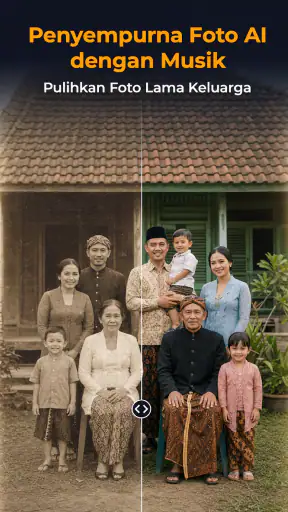 Restorasi Foto AI + Musik