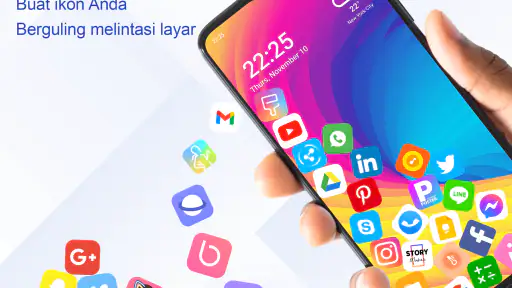 Rolling Icon 3D Wallpaper