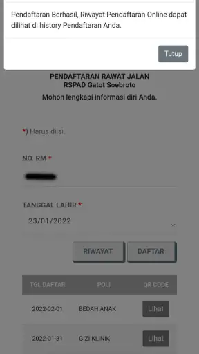RSPAD Gatot Soebroto - Mobile