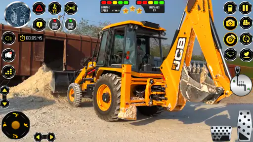 sim ekskavator konstruksi jcb