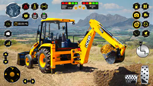 sim ekskavator konstruksi jcb