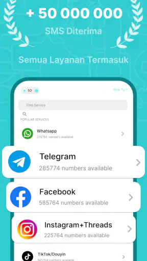 SimCode - Nomor SMS Virtual