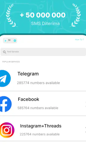 SimCode - Nomor SMS Virtual