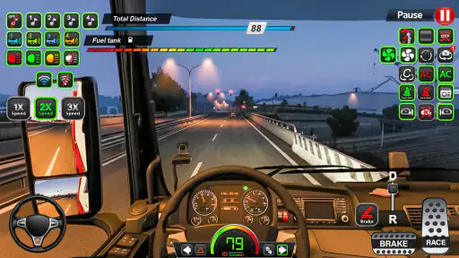 Simulator Truk Lumpur Amerika