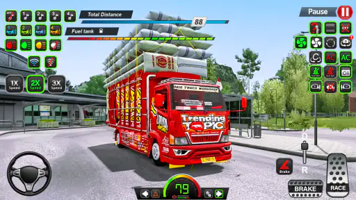 Simulator Truk Lumpur Amerika