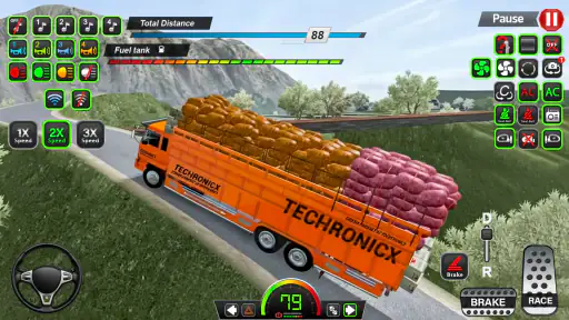 Simulator Truk Lumpur Amerika