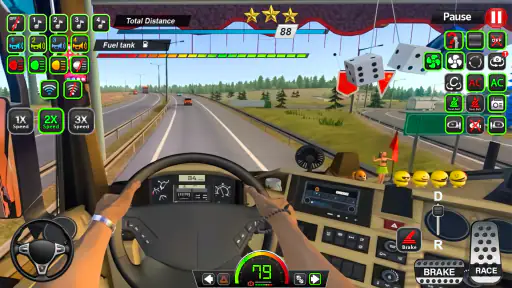 Simulator Truk Lumpur Amerika