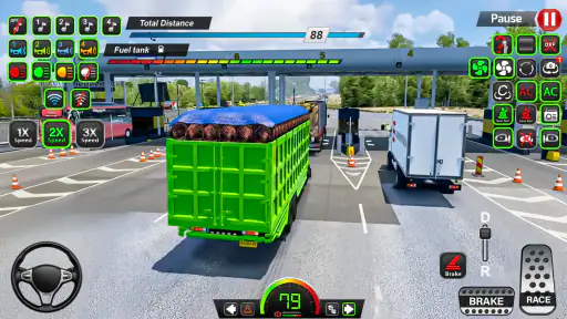 Simulator Truk Lumpur Amerika