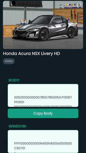 Skin FR Legends Livery Mod