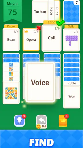 Solitaire Associations Journey