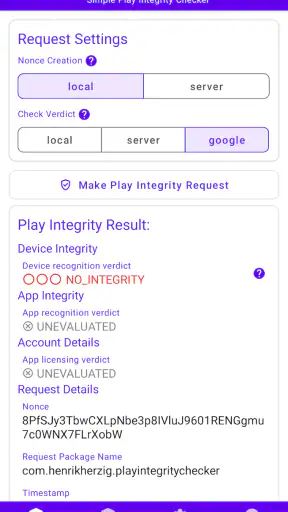 SPIC - Play Integrity Checker