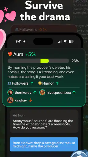 status - sims but social media