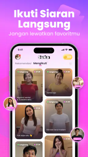 Suka - Live Stream, Chat