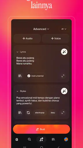 Suno - Pembuat Lagu & Musik AI