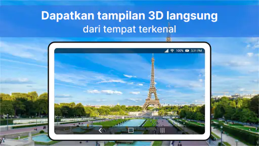 Tampilan Peta Bumi Langsung