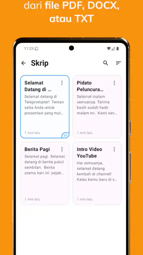 Teleprompter untuk Video