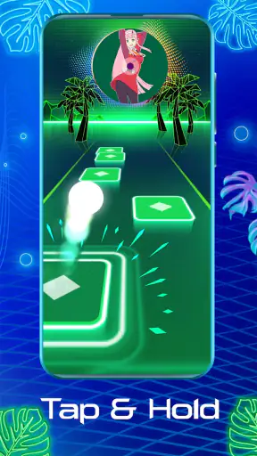 Tiles Hop Bola Musik Permainan