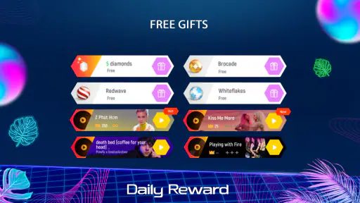 Tiles Hop Bola Musik Permainan