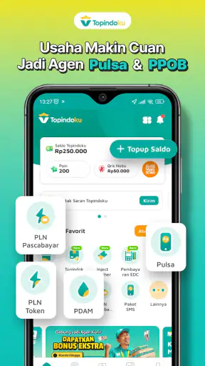 Topindoku: Pulsa, PPOB & Tiket