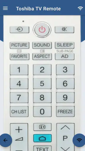 Toshiba Smart TV Remote