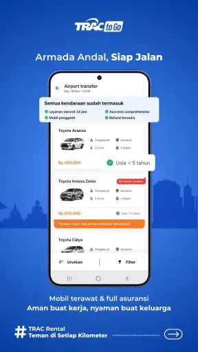 TRACtoGo: Rental Mobil & Bus