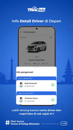 TRACtoGo: Rental Mobil & Bus