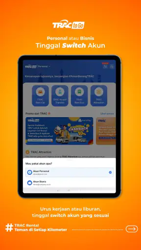 TRACtoGo: Rental Mobil & Bus
